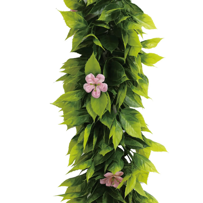 Extendable Hanging Pink Flowering Violet Garland UV Resistant 55cm