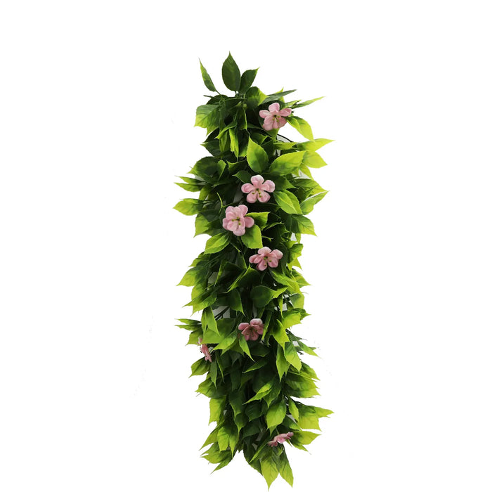 Extendable Hanging Pink Flowering Violet Garland UV Resistant 55cm