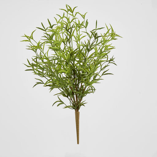 Artificial Real Touch Asparagus Fern Bush 45cm Green - FLORA DESIGNS