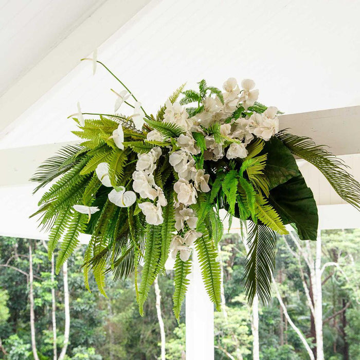 Artificial Boston Fern Bush 63cm Green - FLORA DESIGNS