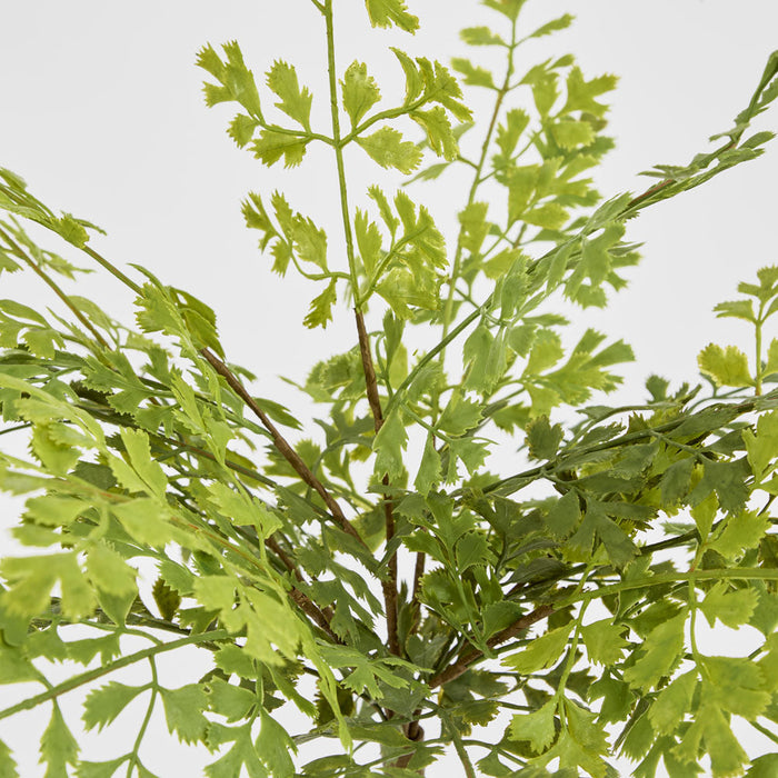 Artificial Real Touch Button Fern Bush 45cm Green - FLORA DESIGNS
