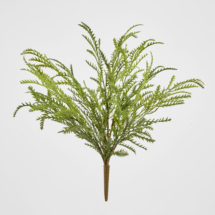 Artificial Real Touch Fern Bush 45cm Green - FLORA DESIGNS