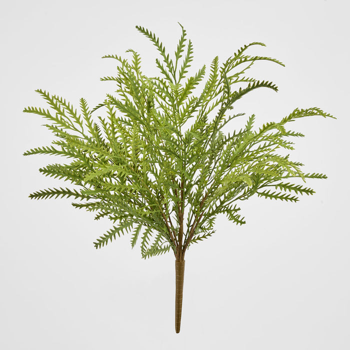 Artificial Real Touch Fern Bush 45cm Green - FLORA DESIGNS