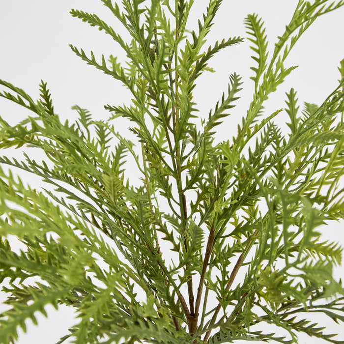 Artificial Real Touch Fern Bush 45cm Green - FLORA DESIGNS