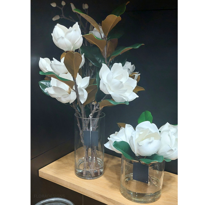 Magnolia Mix in Vase White 27cm