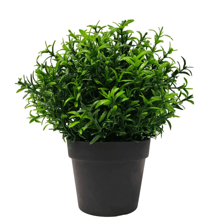 Small Potted Artificial Bright Rosemary Herb UV Resistant 20cm Set of 2