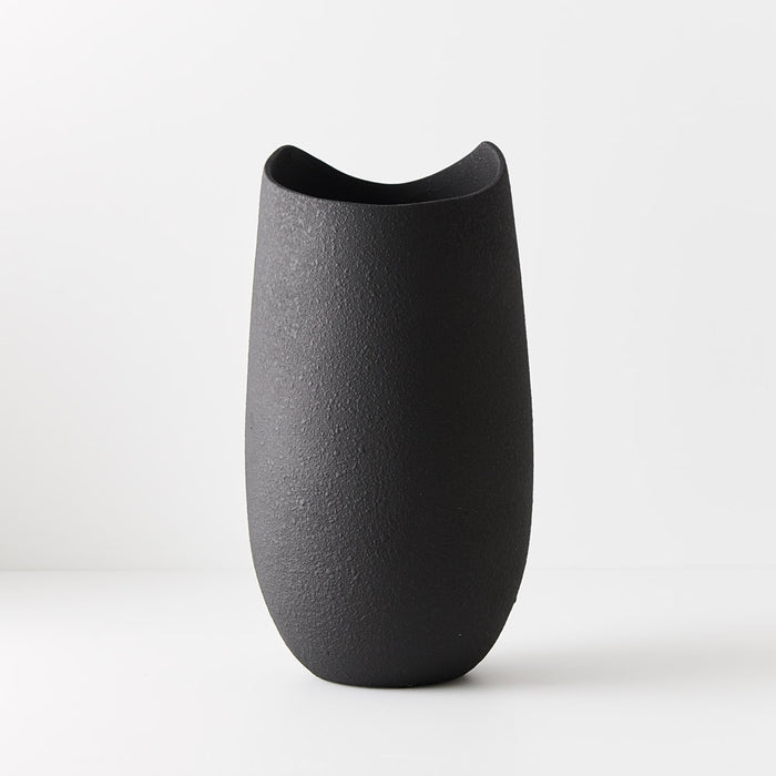 Fasoni Vase Black 36cm Set of 2