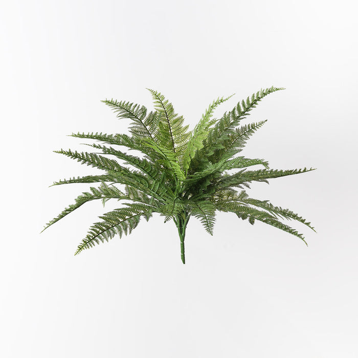 Fern Leather Bush 47cm Green Pack of 6