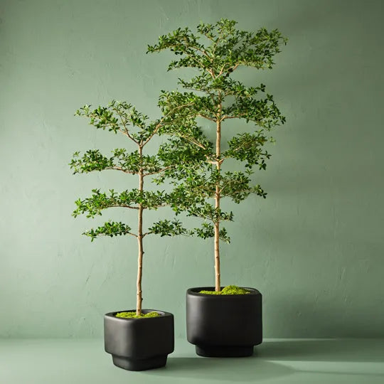 Flint Pot Black 35cm