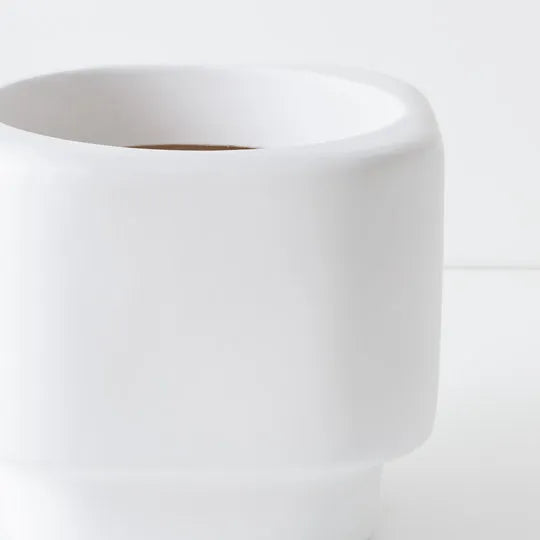 Flint Pot White 35cm