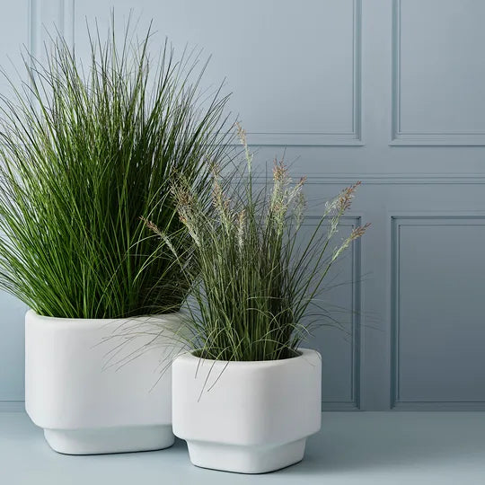 Flint Pot White 35cm