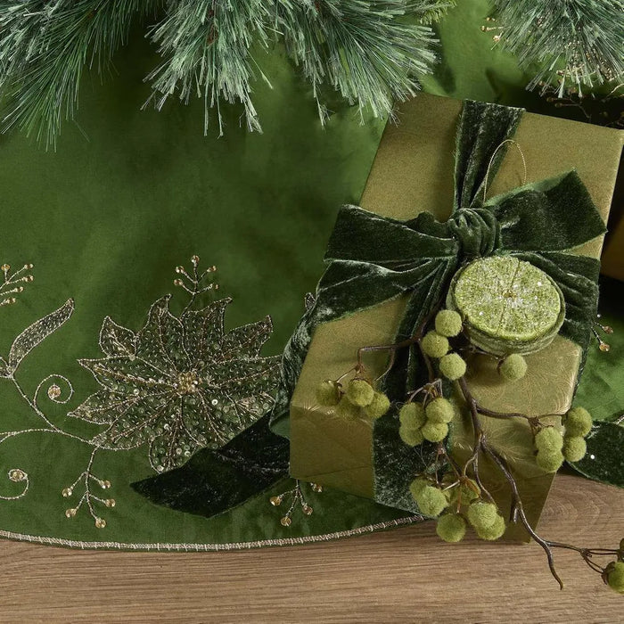 Flocked Berry Stem Green 85cm Pack of 12