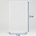 Versatile White Flower Wall Stand Event Screen with Wheels 2mx1m - FLORA DESIGNS