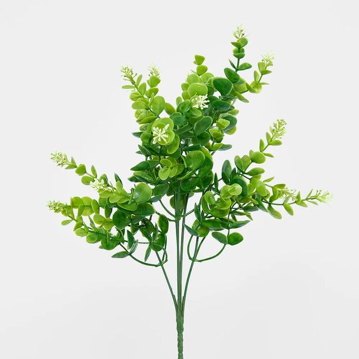 Flowering Eucalyptus Bush 35cm Green Pack of 24