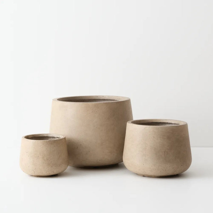 Forge Pot Sediment Light Brown 30cm Set of 3