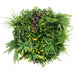 Slimline Artificial Green Wall Disc Art Country Fern 60cm - FLORA DESIGNS
