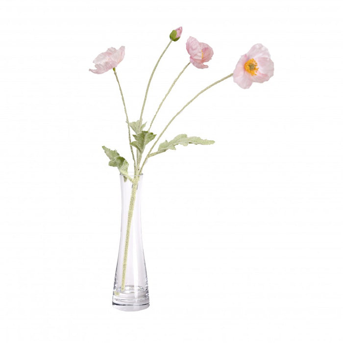 Poppy In Bud Vase Pink 46cm Set of 4