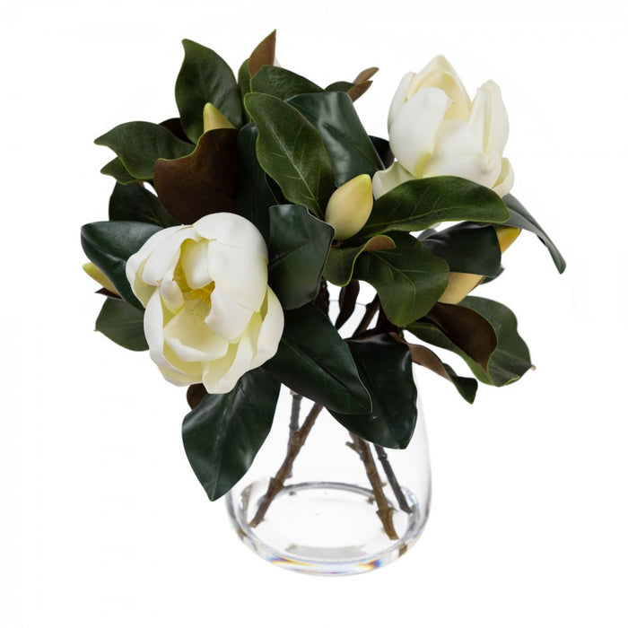 Magnolia Mixed Arrangement In Glass - 48cm