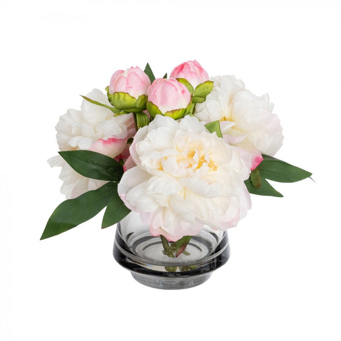 Peony Mixed Arrangement Mauve 25cm - Set of 2