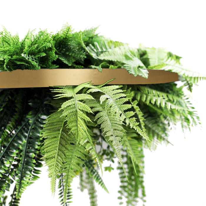 Gold Artificial Hanging Green Wall Disc Foliage 80cm - FLORA DESIGNS