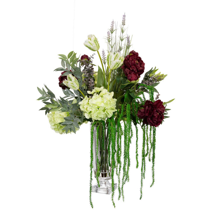 Grand Tulip Mixed Arrangement In Glass Vase 75cm