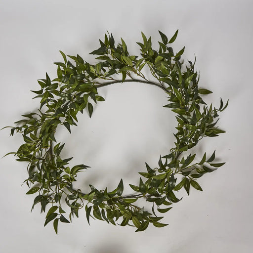 Green Ruscus Leaf Garland 182cm - Pack of 4