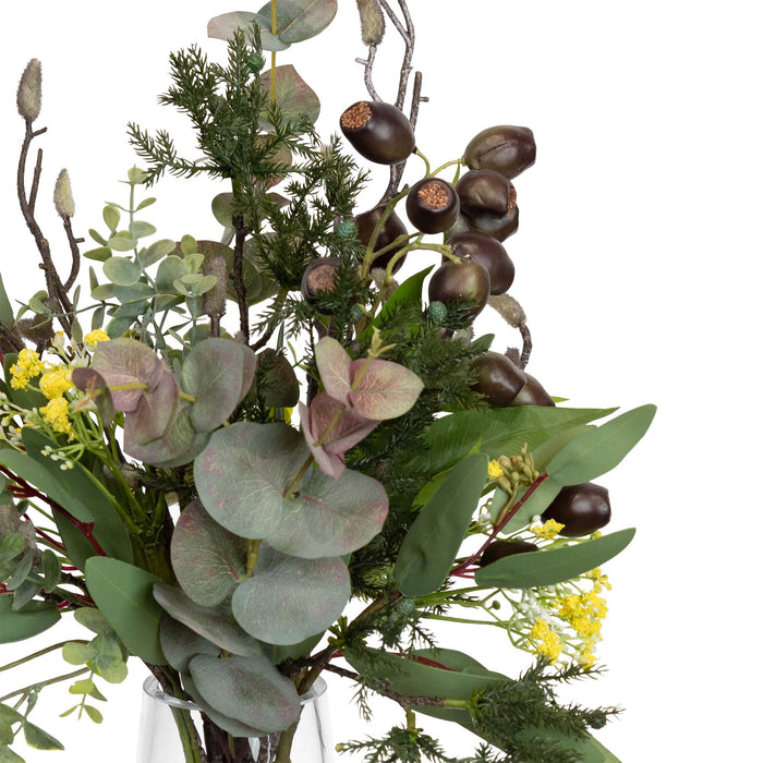 Gumnut Native Arrangement In Glass 45cm