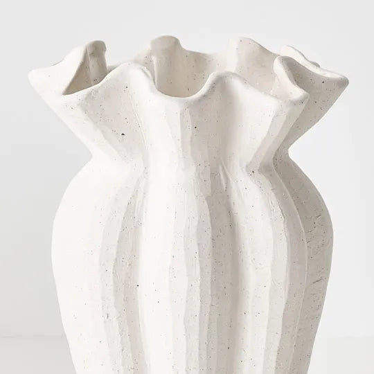 Gustel Vase White 24cm Pack of 2