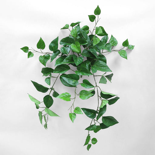 Artificial UV Flame Retardant Hanging Pothos Bush 71cm Green - FLORA DESIGNS