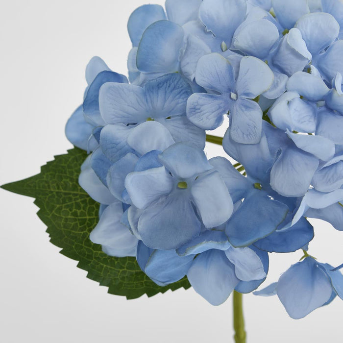 Artificial Hydrangea Stem Light Blue 62cm Blue - FLORA DESIGNS