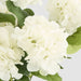Artificial Hydrangea Bush with 7 Heads White 52cm White - FLORA DESIGNS