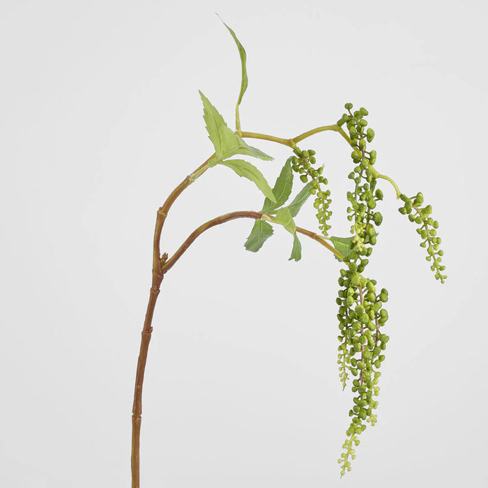 Hanging Berry Spray Green 70cm Pack of 12