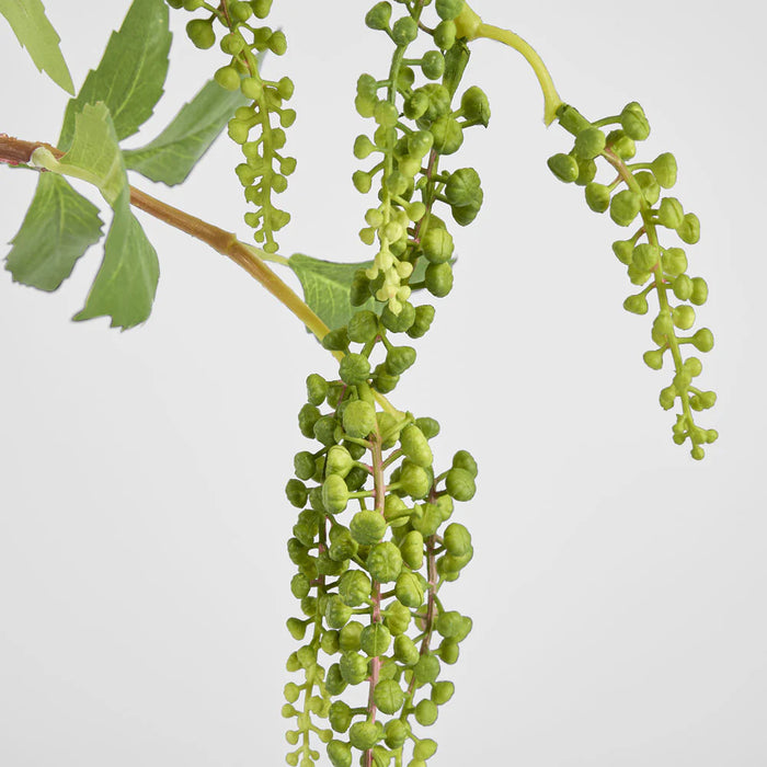 Hanging Berry Spray Green 70cm Pack of 12