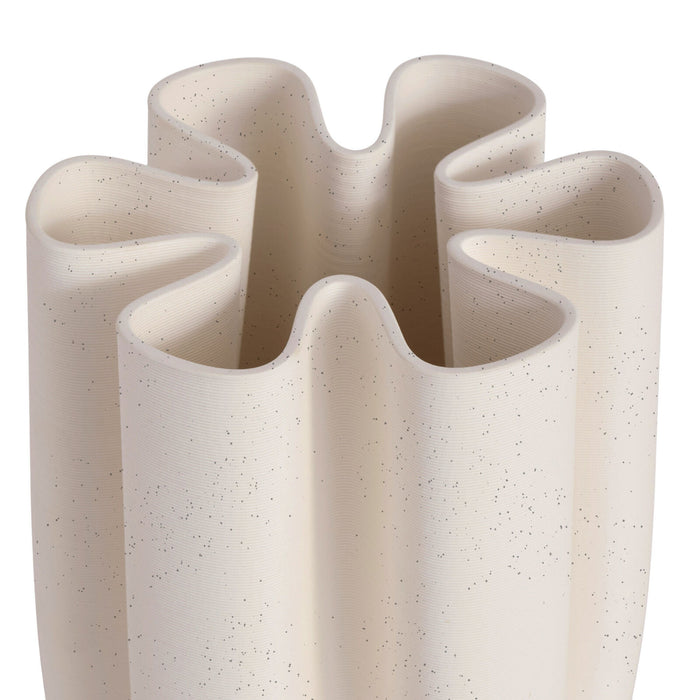Hope Cream Speckled Vase 32cm