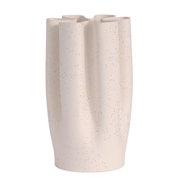 Hope Cream Speckled Vase 32cm