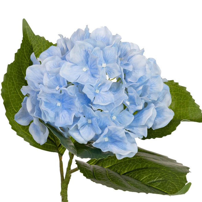Hydrangea Blue 63cm Real Touch Pack of 6