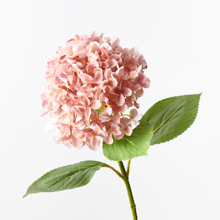 Hydrangea Bouquet Coral Pink 68cm Set of 12