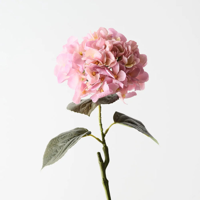 Hydrangea Stem Small Light Pink Cream, 66cm Pack of 12