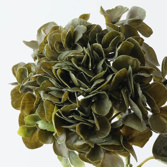Hydrangea Stem Small Olive Green, 66cm Pack of 12