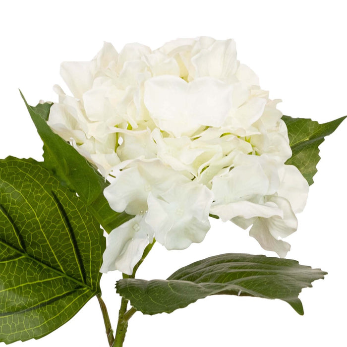 Hydrangea White 63cm Real Touch Pack of 6