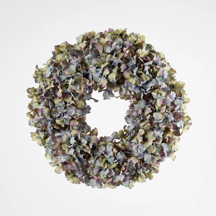 Hydrangea Wreath Blue 45cm