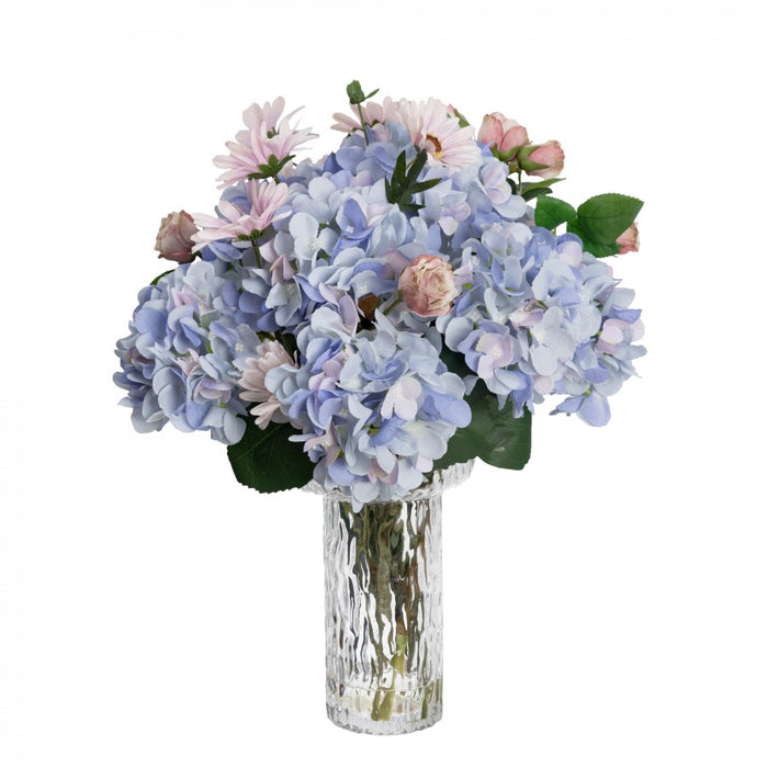 Hydrangea & Pincushion Mixed Arrangement 52cm