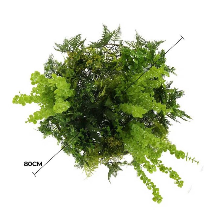 Imitation Gold Artificial Hanging Green Wall Disc (Limited Edition) Foliage 80cm - FLORA DESIGNS