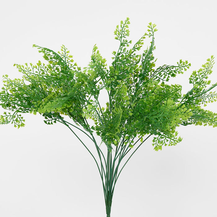 Artificial Maidenhair Fern Bush 32cm Green - FLORA DESIGNS