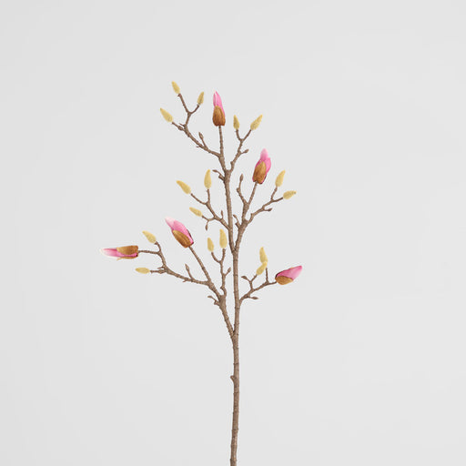 Artificial Magnolia Bud Spray Pink 98cm Pink - FLORA DESIGNS