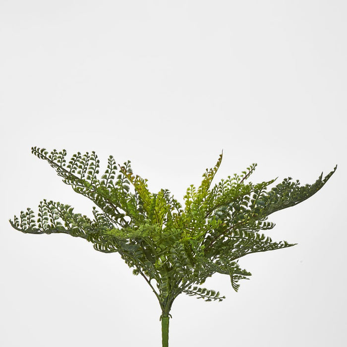 Artificial Lace Fern Bush 45cm Green - FLORA DESIGNS