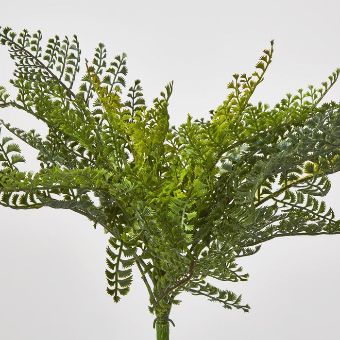 Artificial Lace Fern Bush 45cm Green - FLORA DESIGNS