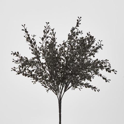 Artificial Boxwood Bush Black 25cm Black - FLORA DESIGNS