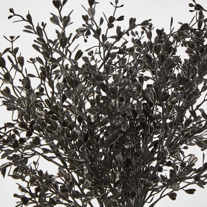 Artificial Boxwood Bush Black 25cm Black - FLORA DESIGNS
