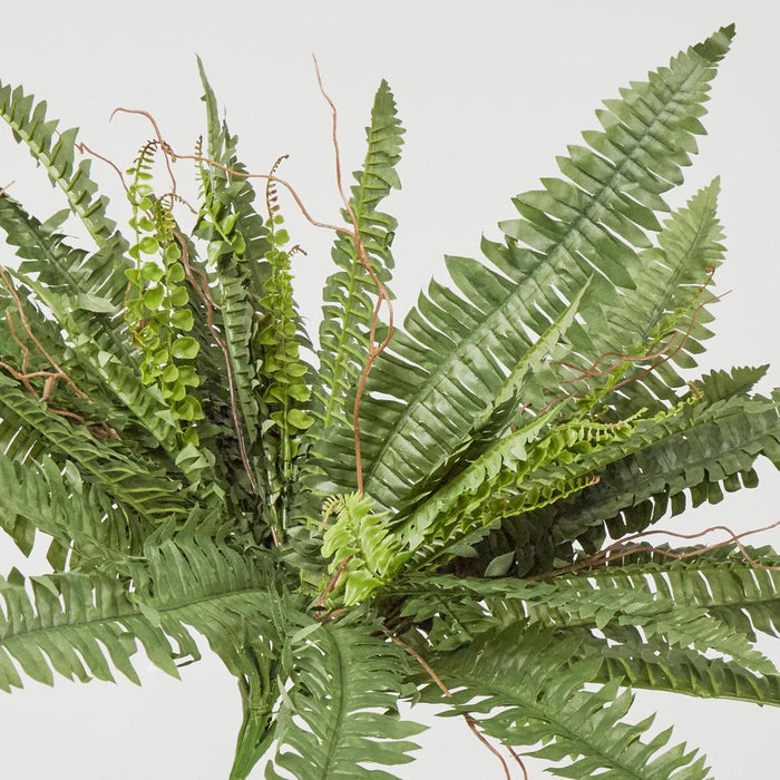 Artificial Boston Fern Bush X 4 48Lvs 70cm Green - FLORA DESIGNS